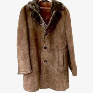 Gorgeous Bark Brown/Toffee/Espresso Sueded Lambskin Shearling Coat